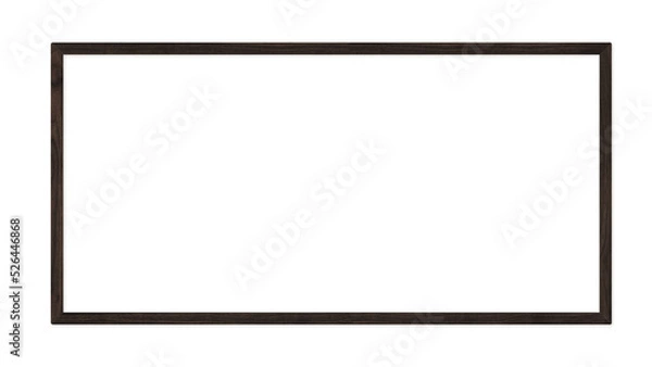 Fototapeta Horizontal simple wooden frame material