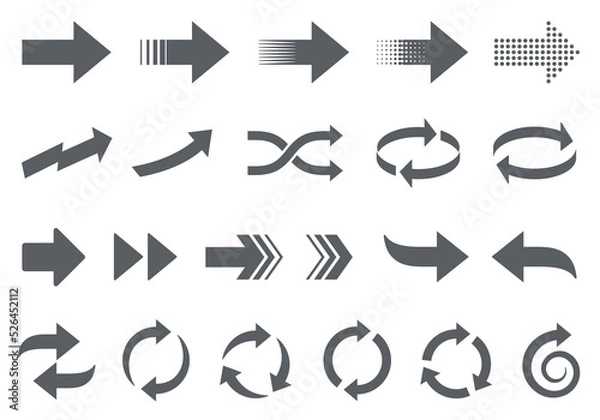 Obraz 矢印　アイコン　イラスト　ベクター