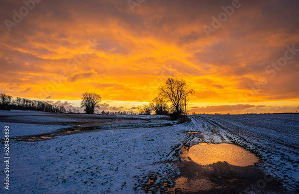 Fototapeta Fire on sky
