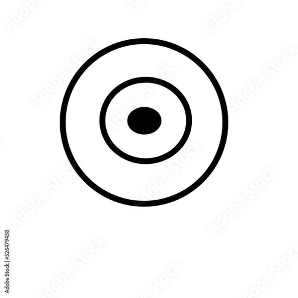 Fototapeta target icon vector