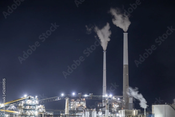 Obraz 周南の工場夜景