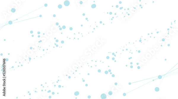 Fototapeta Abstract technology wave. Flow of particles. Big data transfer visualization. Vector illustration.