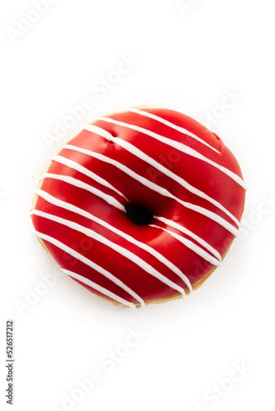 Obraz donut closeup isolated on white background