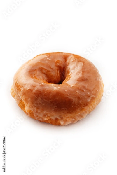 Obraz donut closeup isolated on white background