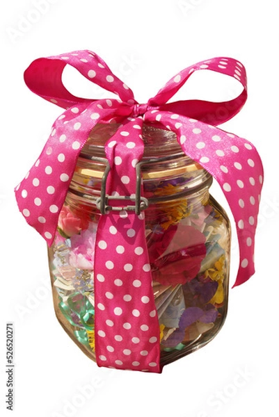 Obraz Weckglas mit frischen Blüten