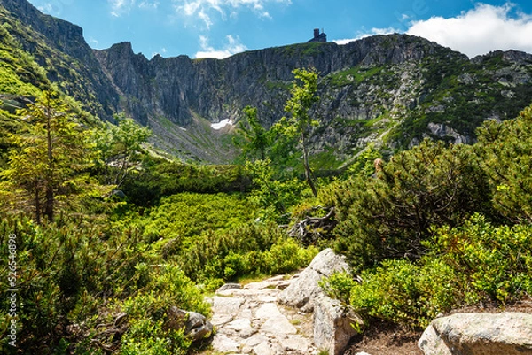 Obraz Karkonosze National Park in beautiful green colors