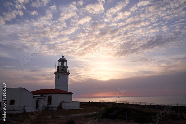 Obraz lighthouse by the Aegean Sea Canakkale, Bozcaada in Turkey