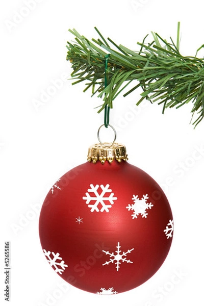 Obraz red ornament hanging