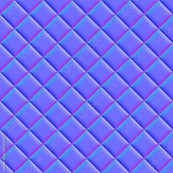 Obraz Tiled normal map. Normal map texture. And complete seamless pattern.