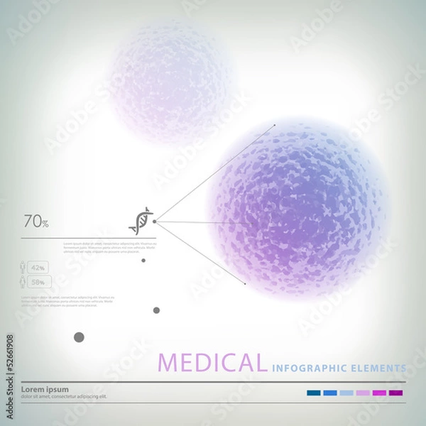 Obraz medical infographic elements