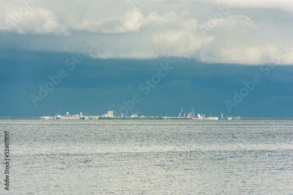 Obraz Port Manatee, port, terminal, cargo, shipping, ship, cargo ship, bay, florida, tampa bay, gulf, tampa, st. petersburg, stpete, st. pete, skyway bridge, clearwater, sarasota,