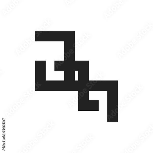 Obraz AB logo letter design on luxury background. AB logo monogram initials letter concept.AB icon logo design. AB elegant and Professional letter icon design on black background. AB