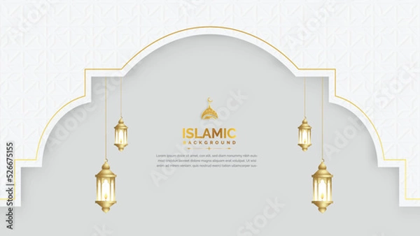 Obraz islamic background template design