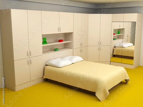 Obraz cosy bedroom interior 3d