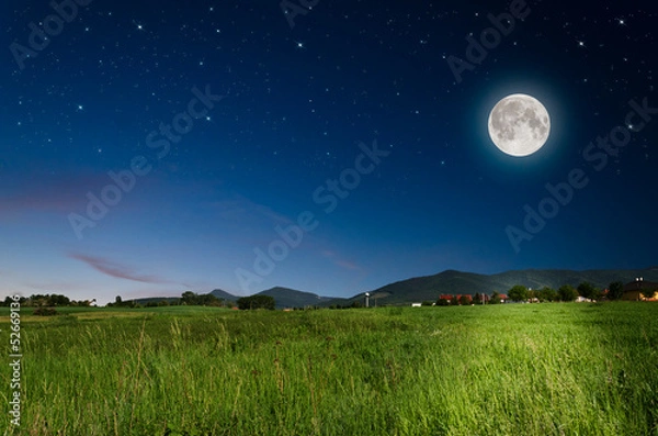 Obraz full moon background