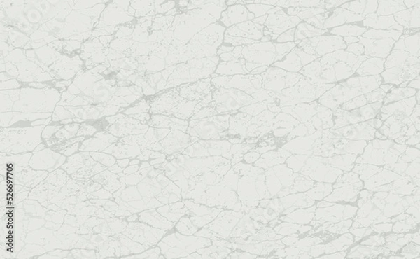 Obraz White cracked wall texture. Stone material vector background. Concrete texture