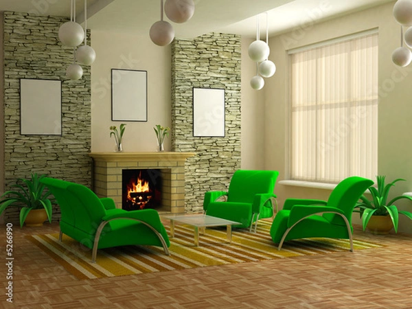 Obraz modern interior 3d