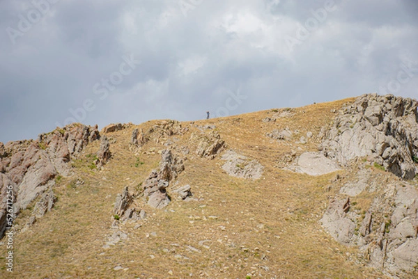 Obraz landscape with sky and dark clouds