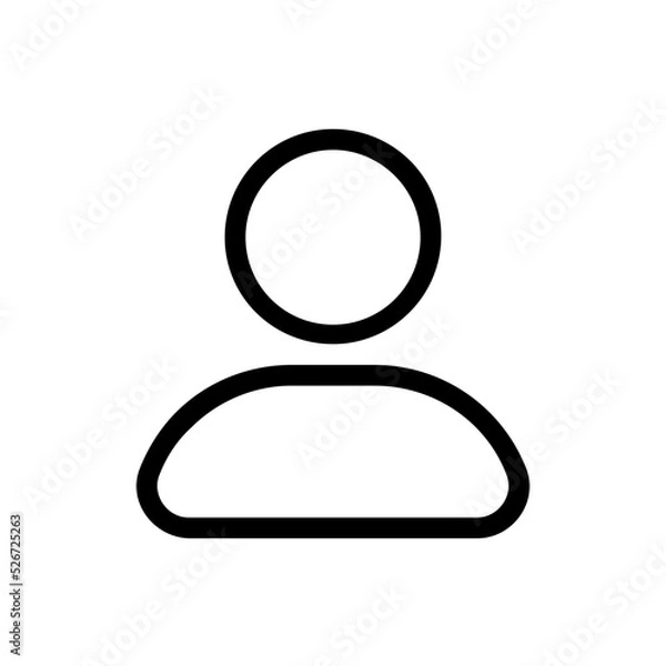 Fototapeta user line icon