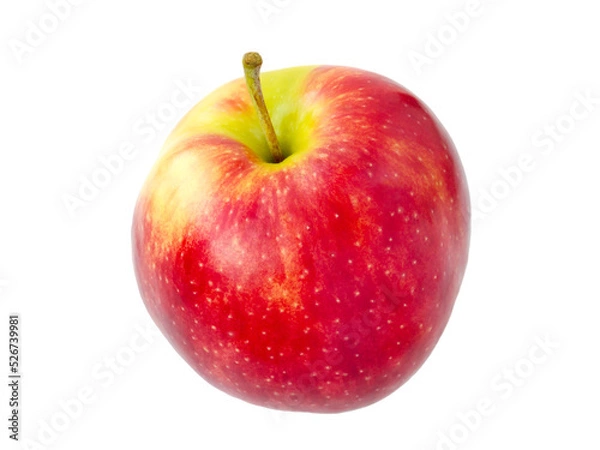 Fototapeta Ripe juicy red apple isolated transparent png