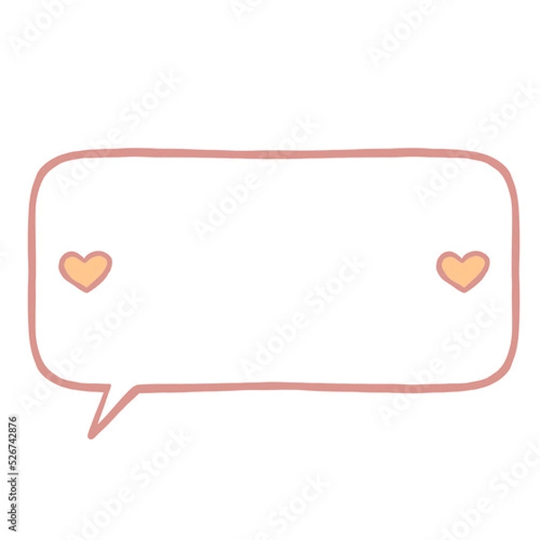 Obraz heart with speech bubble