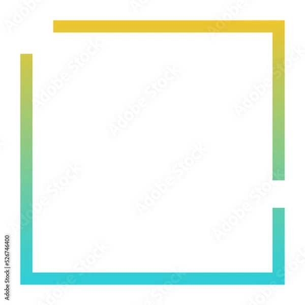 Fototapeta gradient broken square background
