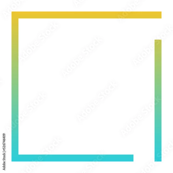 Fototapeta gradient broken square background
