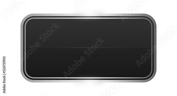 Fototapeta black rectangle silver frame background
