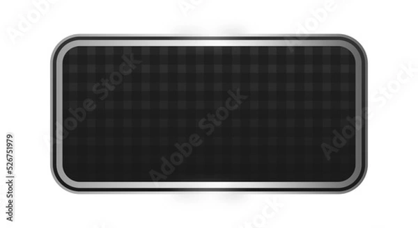 Fototapeta black rectangle silver frame background
