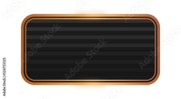 Fototapeta black rectangle bronze frame background

