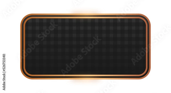 Fototapeta black rectangle bronze frame background
