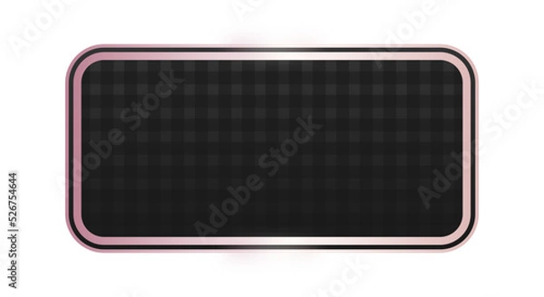 Fototapeta black rectangle rose gold frame background
