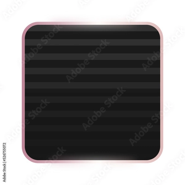 Fototapeta black square rose gold frame background
