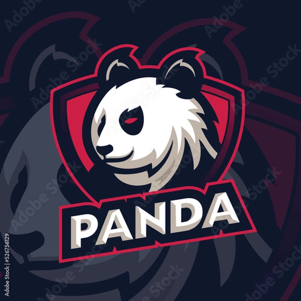 Obraz Panda Shield Esport Logo