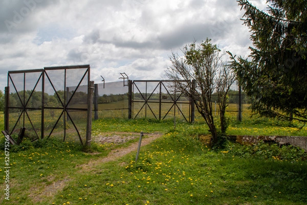 Obraz Ein alter Grenzzaun