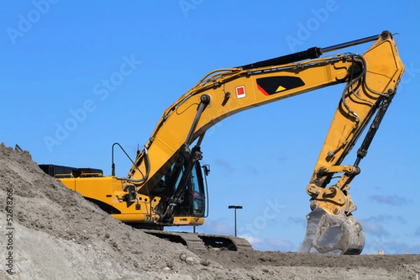 Obraz Bulldozer Excavator