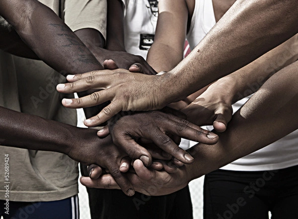 Obraz Ręce razem w zjednoczeniu