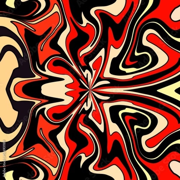 Fototapeta Mandala psychedelic abstract