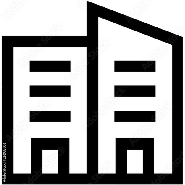 Fototapeta Building Vector Icon