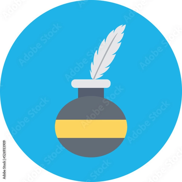 Fototapeta Quill Writing Vector Icon
