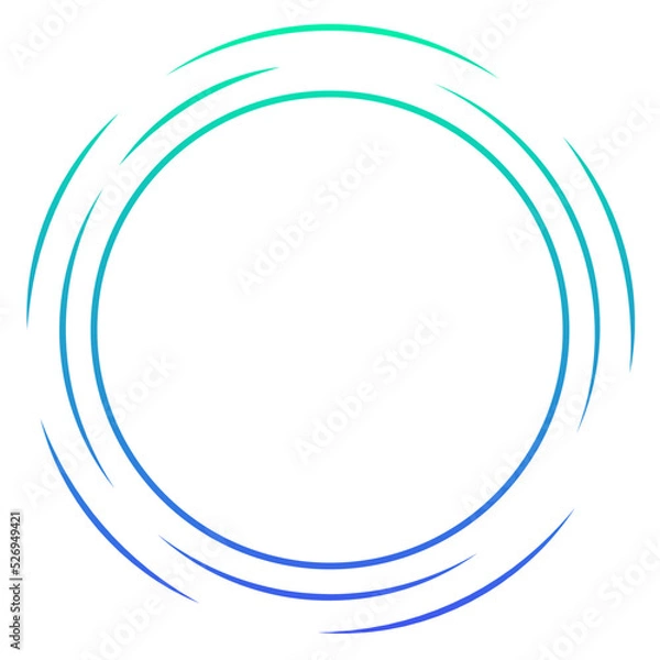 Fototapeta gradient round border frame
