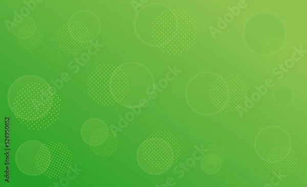 Fototapeta グリーンの背景　エコ　ナチュラル　ドット