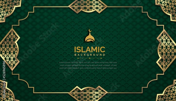 Obraz Simple Arabic background banner design template