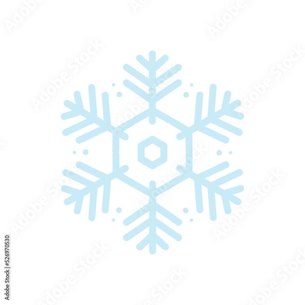 Fototapeta Vector beautiful snowflake design collection For the winter season that comes with Christmas in the New Year.
