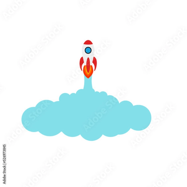 Fototapeta Traveling to space by rockets or space shuttles