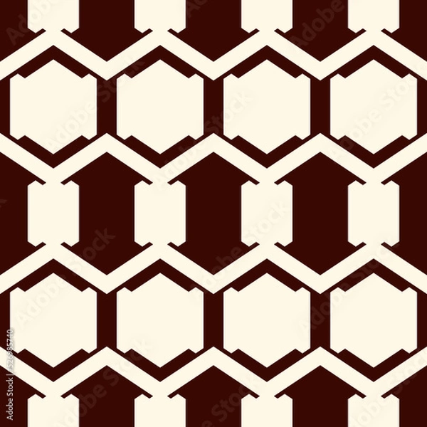 Fototapeta Geometrical ornament. Seamless pattern. Abstract backdrop. Figures wallpaper. Geometric background. Ethnic motif. Mosaic ornate. Digital paper. Textile print. Web design.