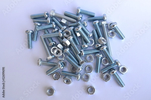 Fototapeta Гайки болты