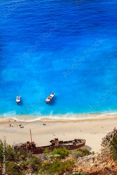 Fototapeta view of Navagio beach