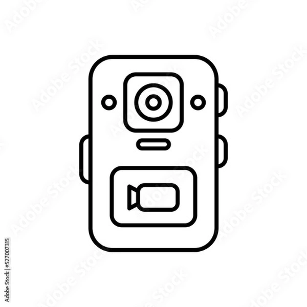 Fototapeta Bodycam icon in vector. Logotype