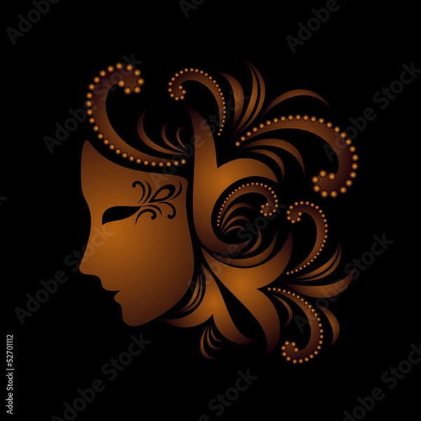 Obraz mask with ornament